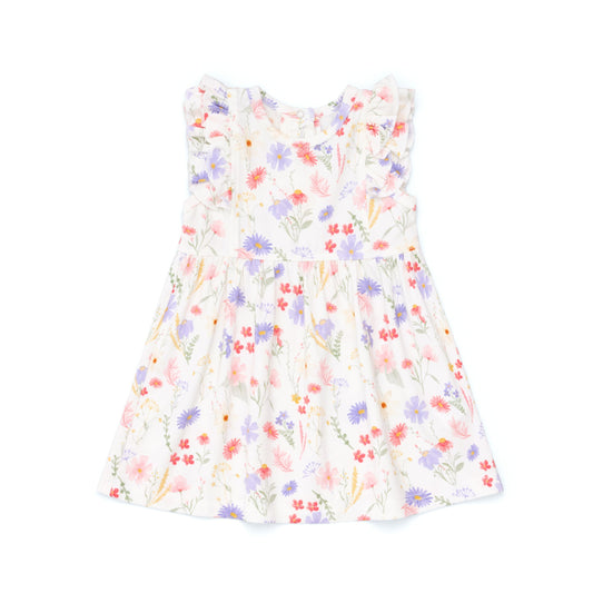 Floral dress on a white background