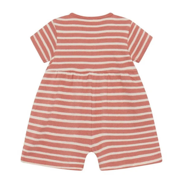 Rosette Stripe Pocket Romper