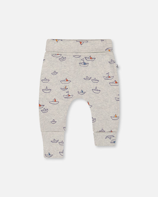 Grey Sailboat Joggers