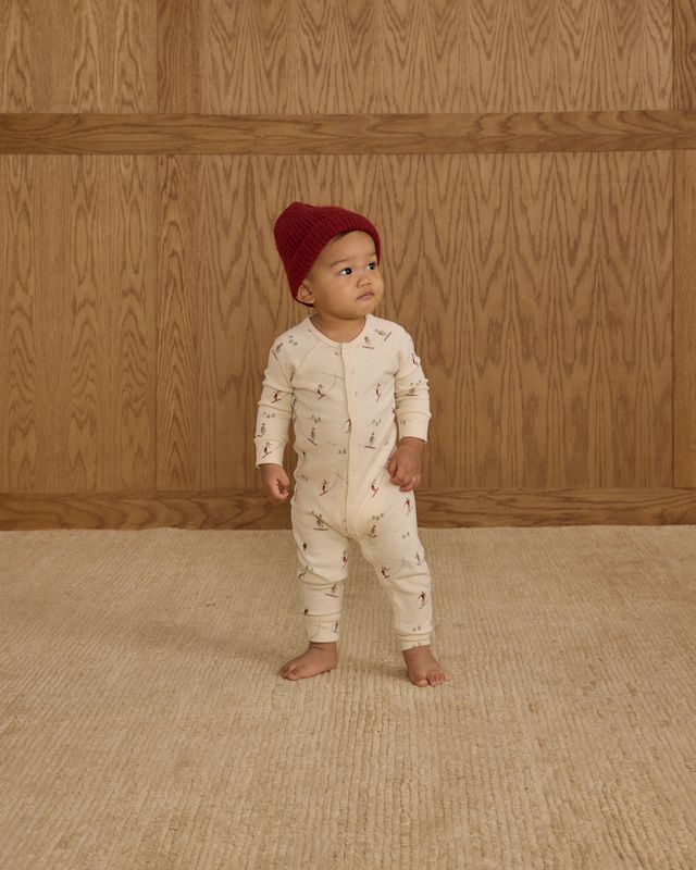 Skiers on Natural Romper