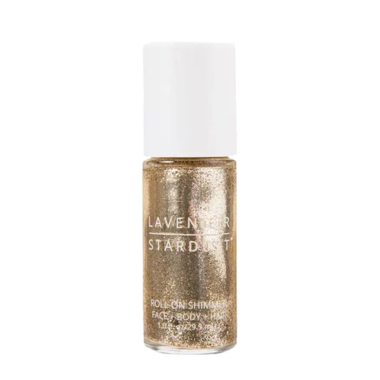 Goldie roll-on shimmer for face, hair, and body