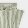 Green Stripe Beach Poncho