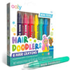 Temporary hair crayons for colorful creativity