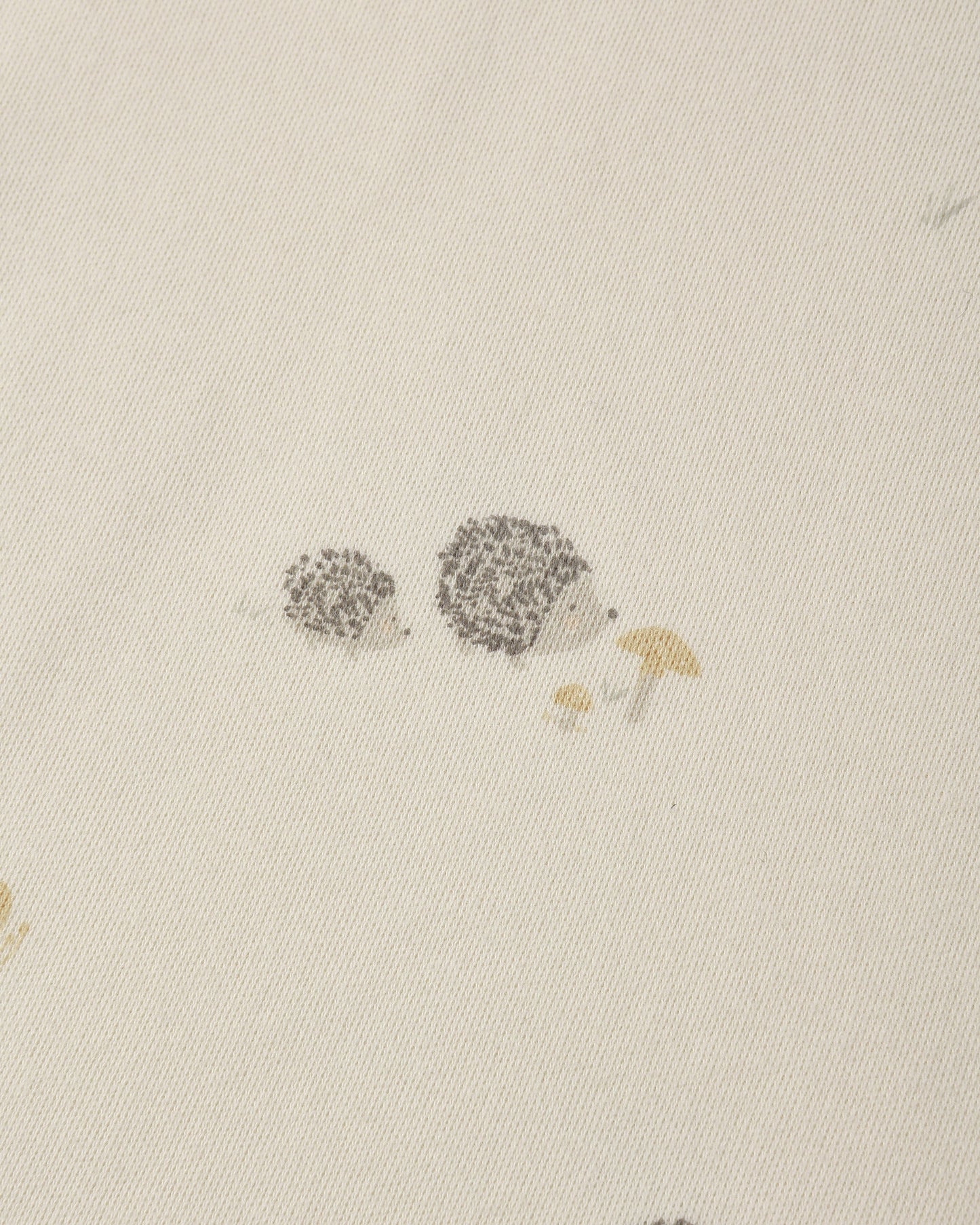 Hedgehog Tee fabric and print close-up