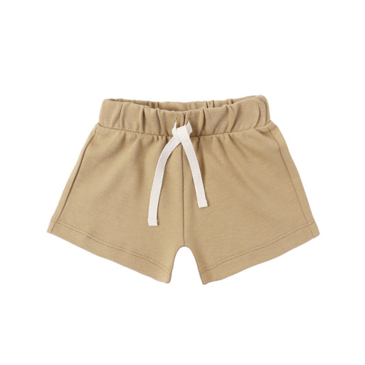 Honey shorts with a white drawstring