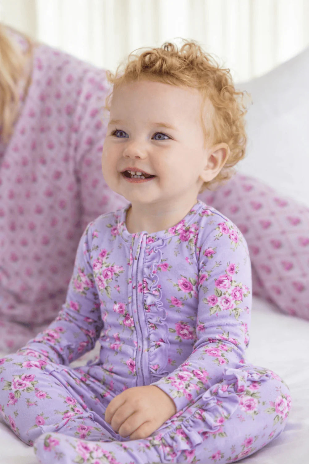 Sylvie Ruffled Zip Footie