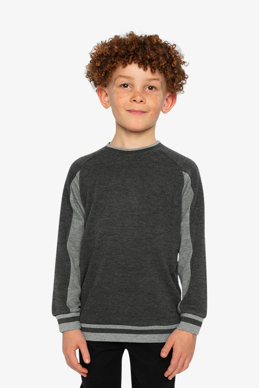 Charcoal Rib Sweatshirt