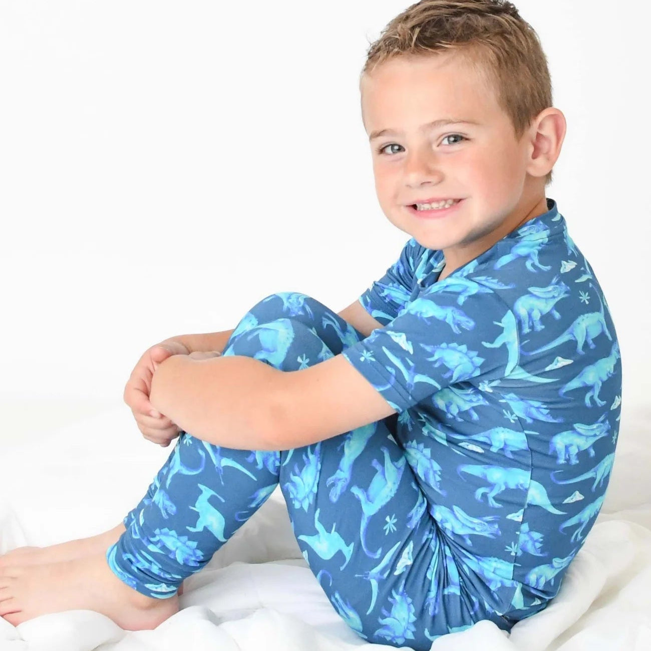 Jared Dinos Blue Pajama Set