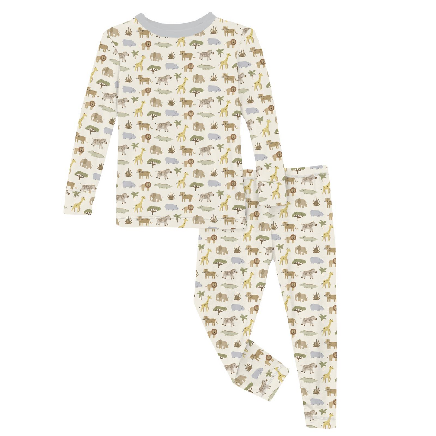 Natural Mini Safari Pajamas