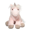 Soft pink unicorn plush with shimmery horn