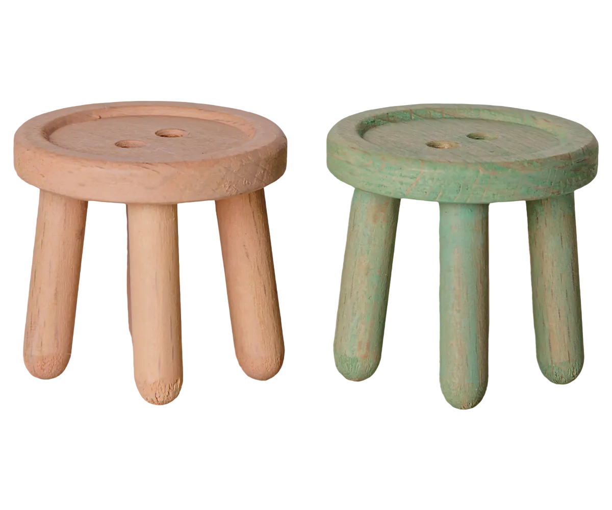 Light Rose/Mint Stool Set - Mouse