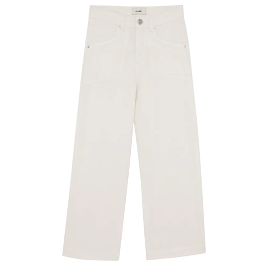 White pants on a white background