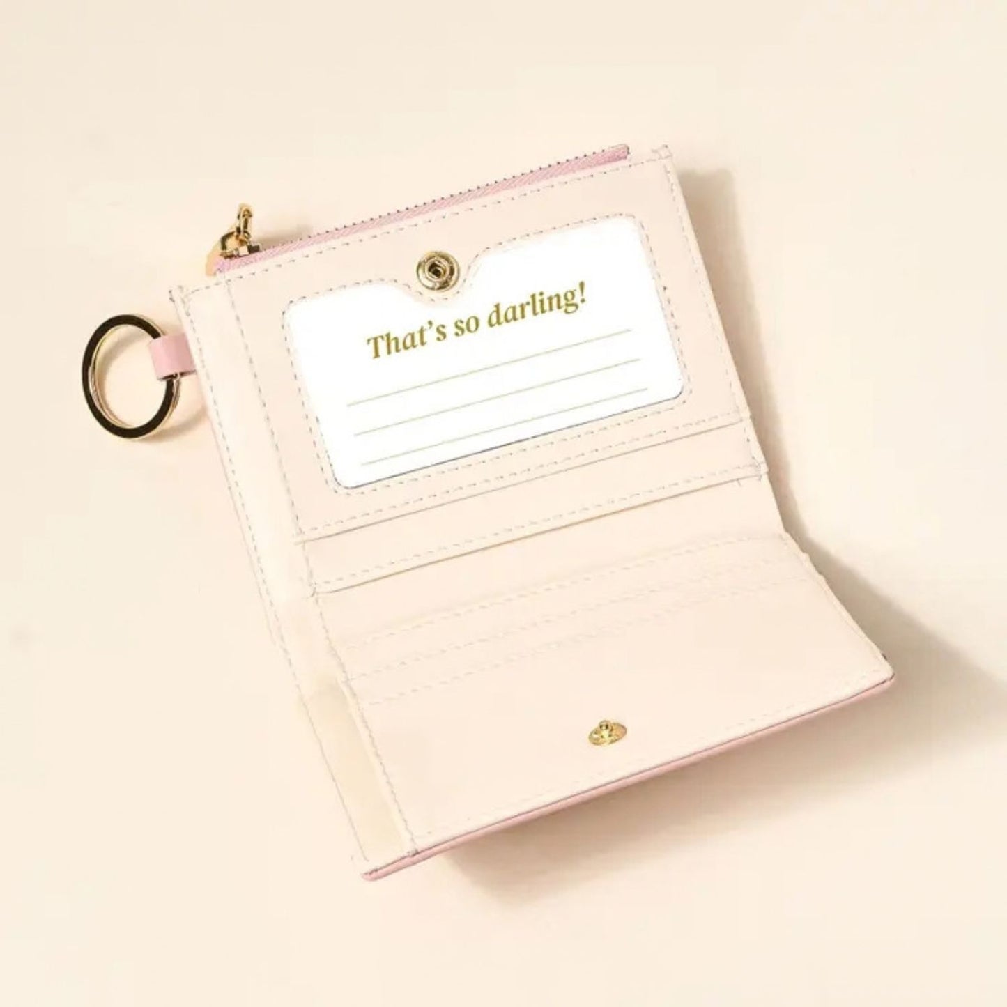 Blush Wallet With Elegant Compact Everyday Style