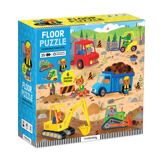 Construction Site Floor Puzzle 25 Pieces