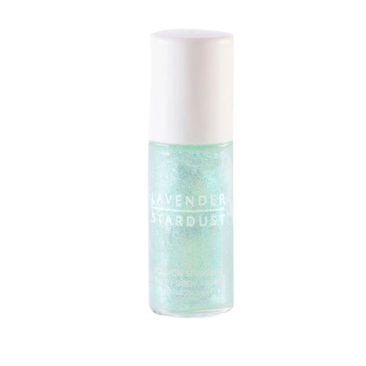 Minty roll-on shimmer for face, hair, and body