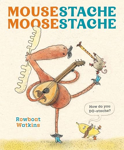 book titled Mousestache moosestache