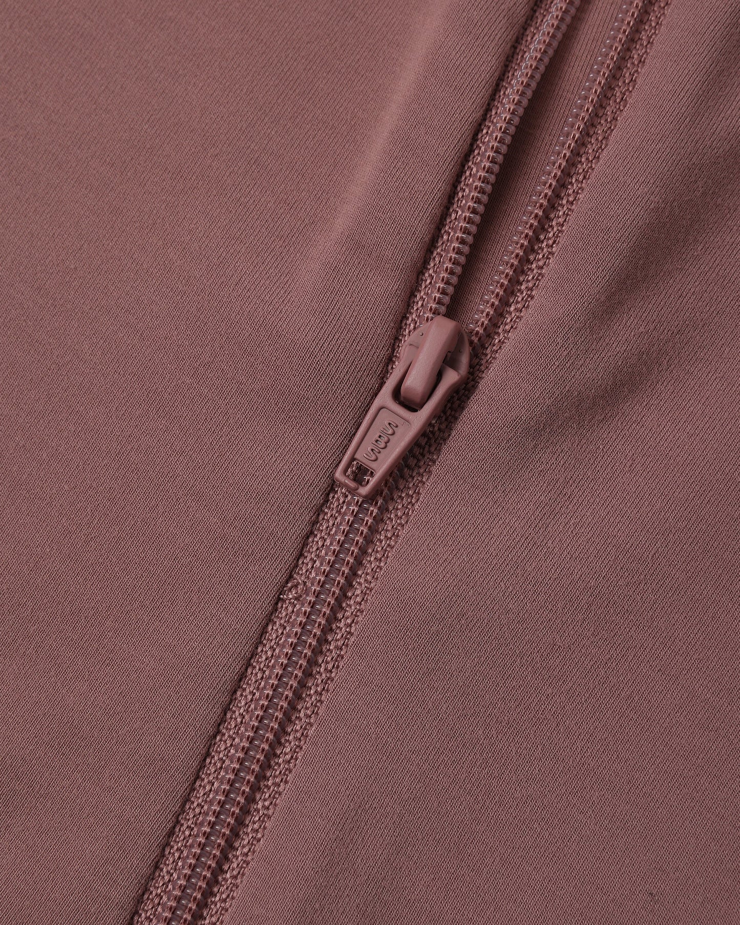 Mulberry Bamboo Zip Footie fabric close-up