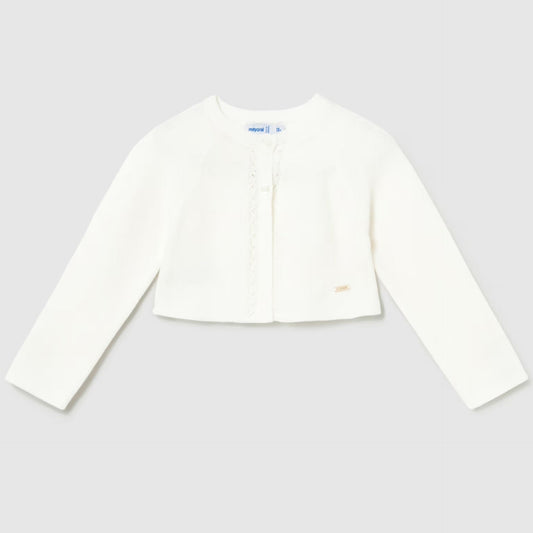creamy white cardigan for baby girl