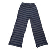 navy and white striped pants
