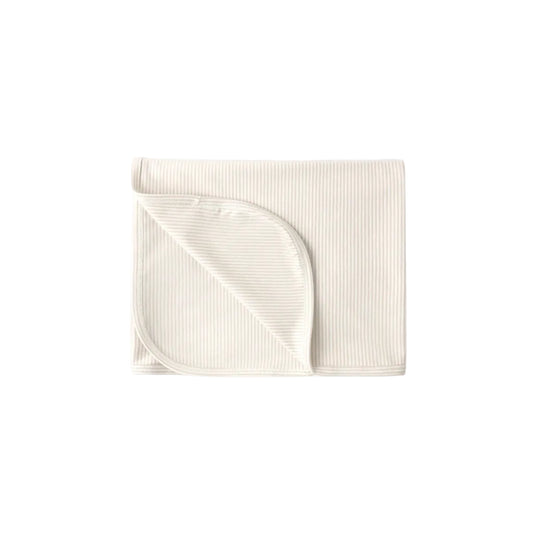 Oat stripe swaddle blanket