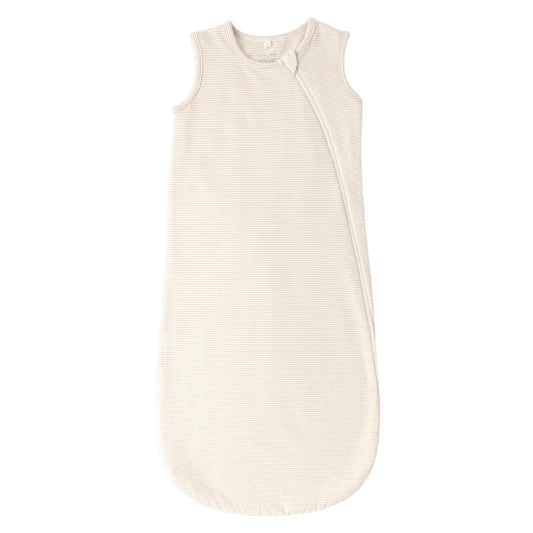 Beige sleeveless baby sleeping bag