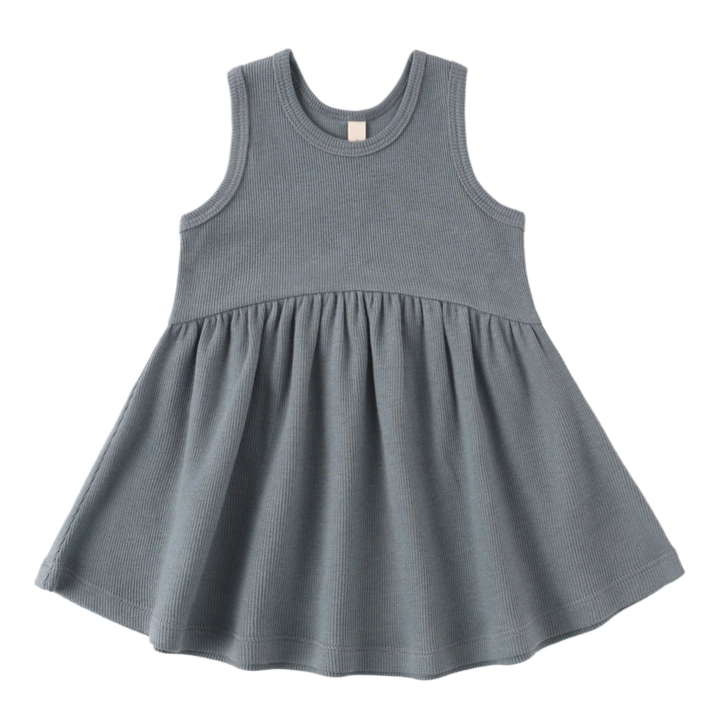 dark navy sleeveless dress