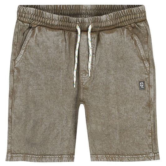 Army green olive shorts with a drawstring