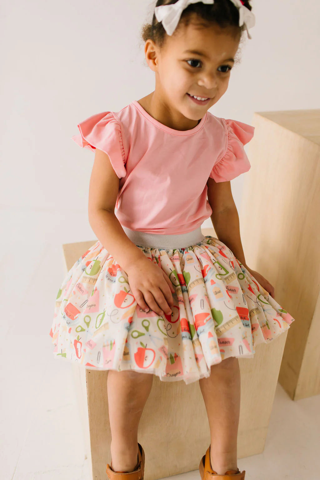 Dusty Rose Flutter Tee