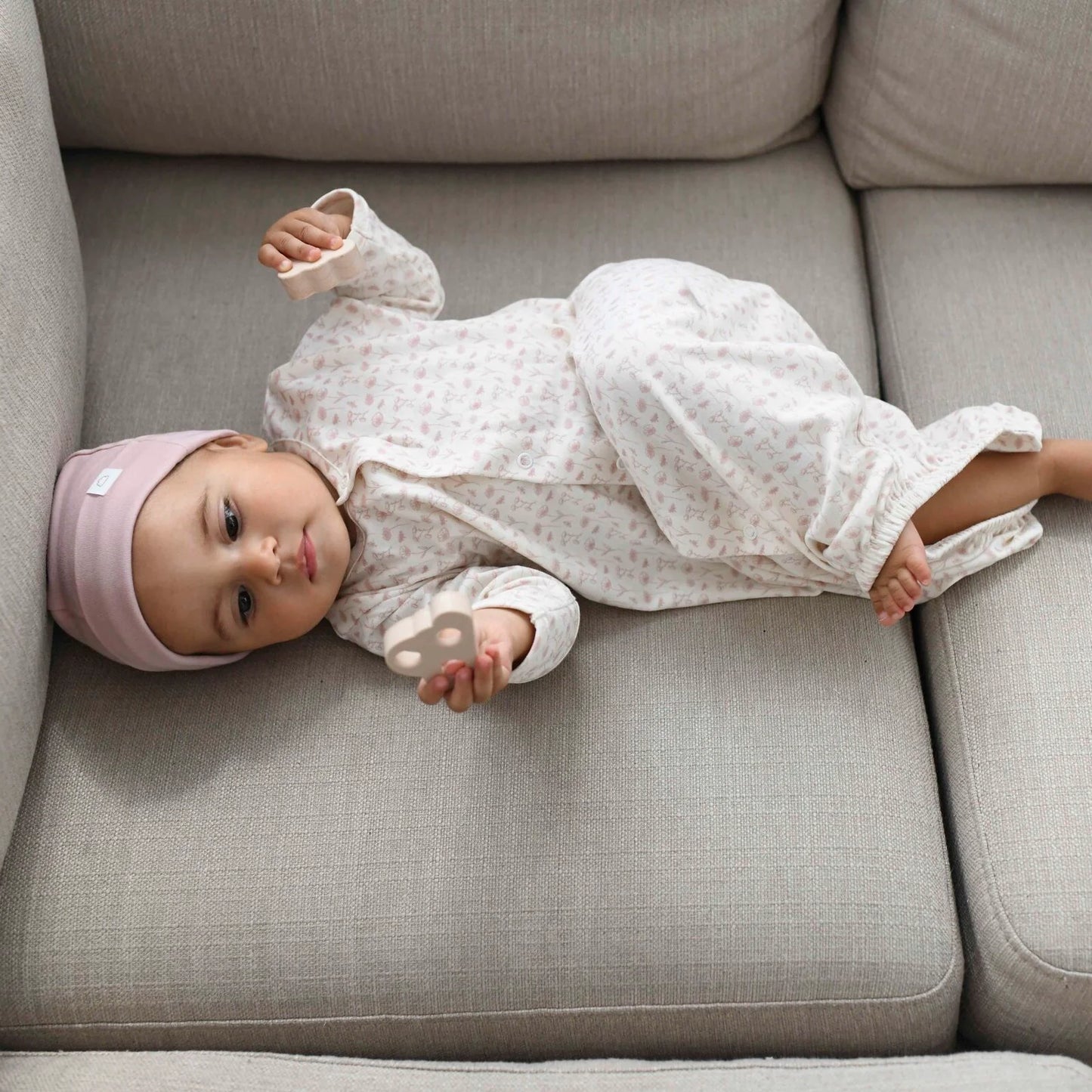 Dusty Rose Baby Hat