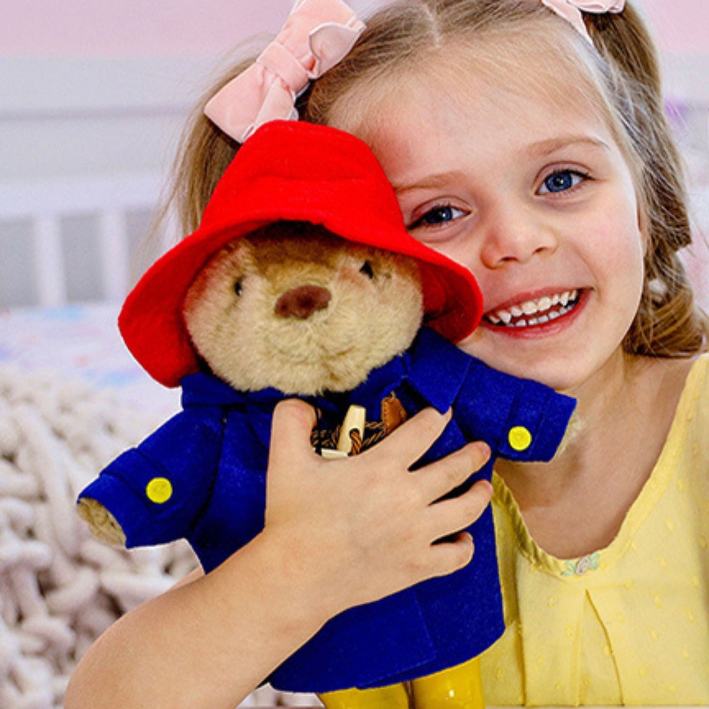 Classic Paddington plush with signature outfit details
