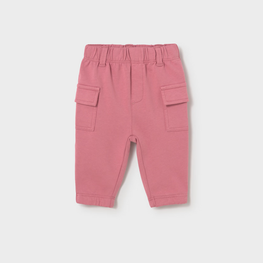 Pink cargo sweatpants