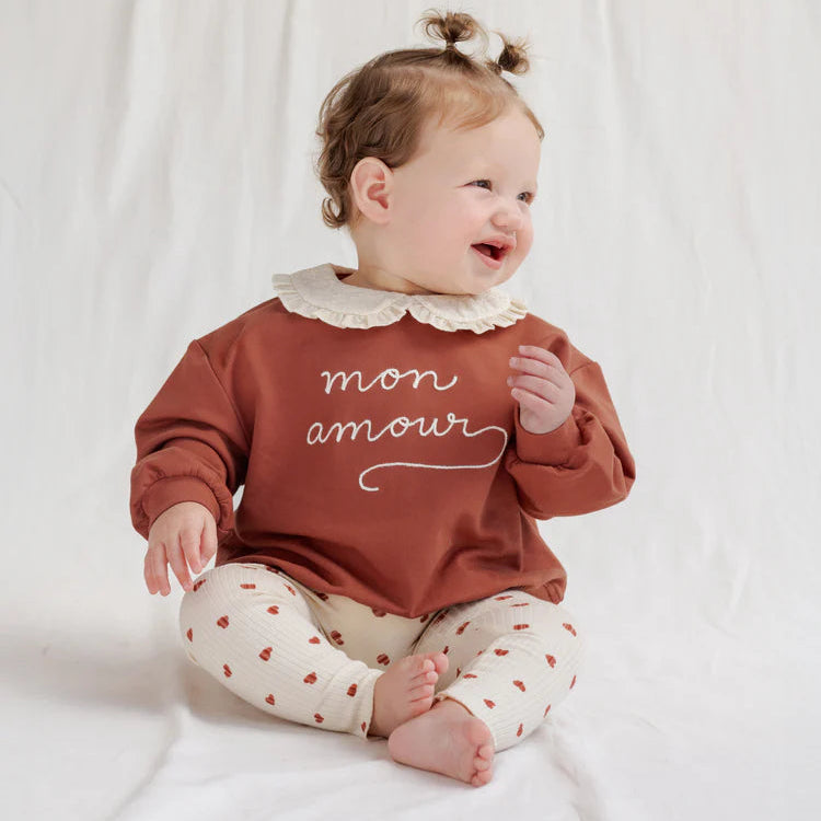 Mon Amour Collar Sweatshirt