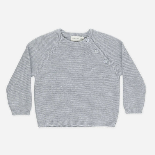 Heathered Dusty Blue Sweater
