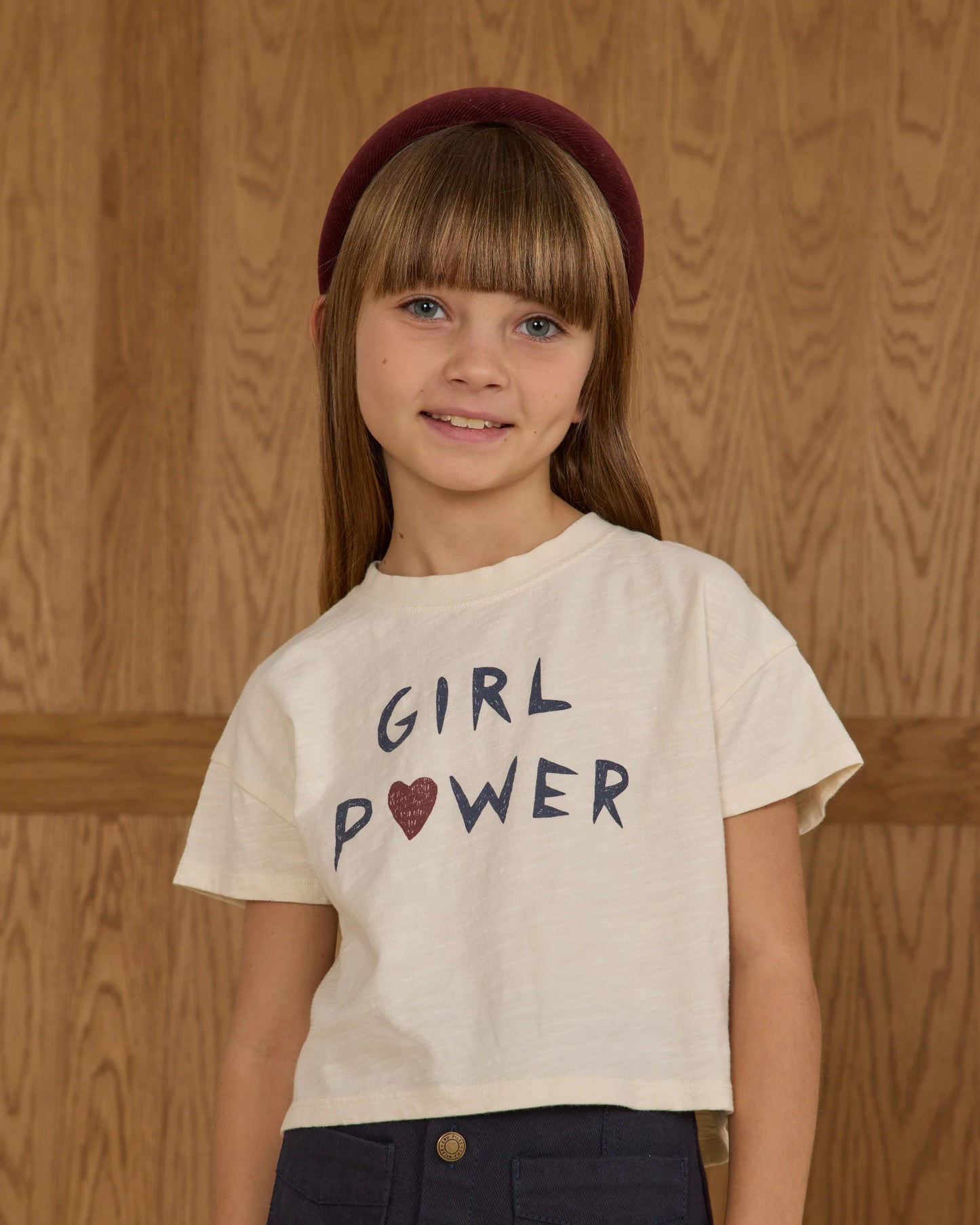 Ivory Girl Power Boxy Tee