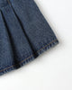 Pleated Denim Skirt