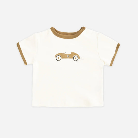 T-shirt with race car motif