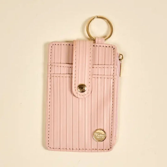 Blush Keychain Wallet For Organized Everyday Essentials