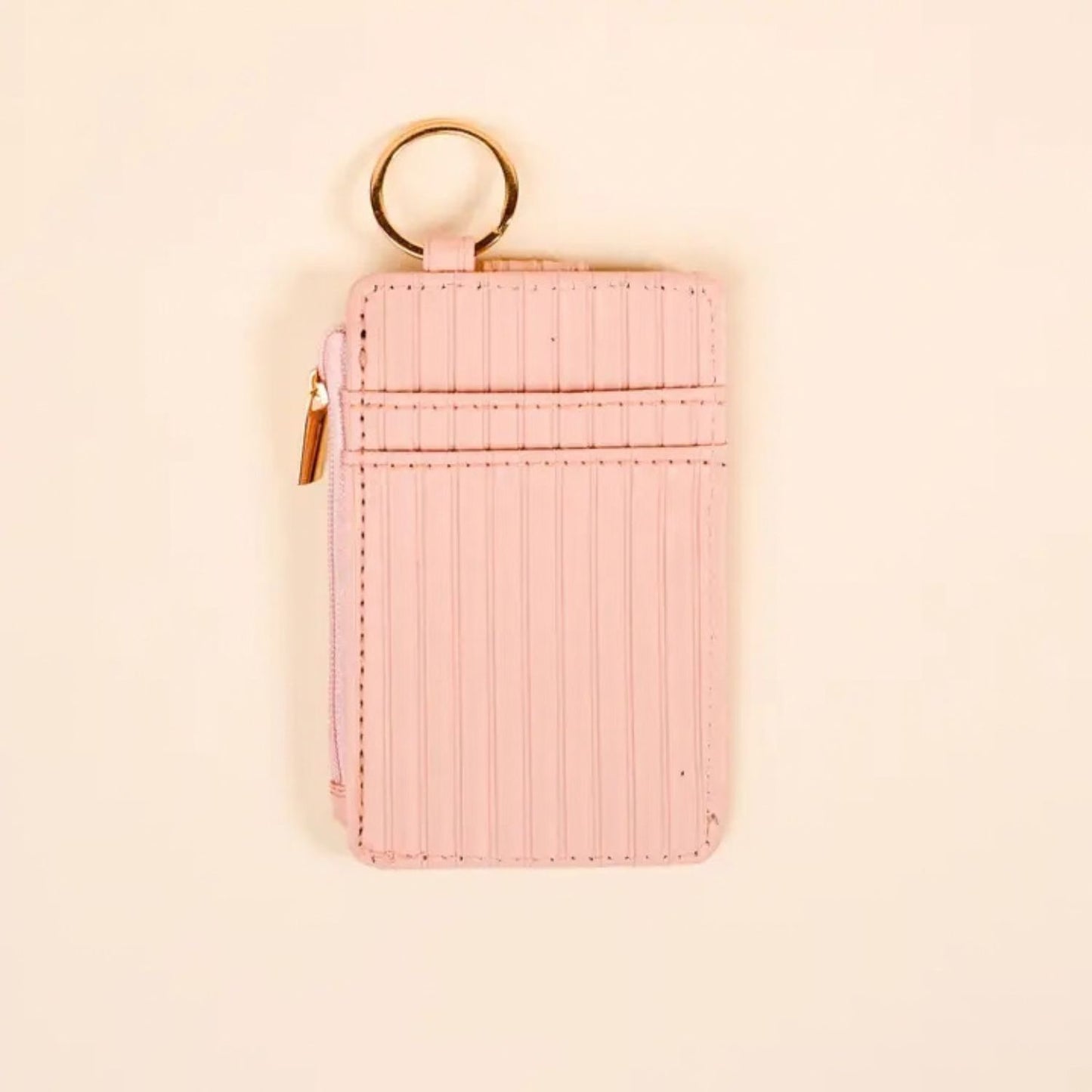 Blush Keychain Wallet For Organized Everyday Essentials
