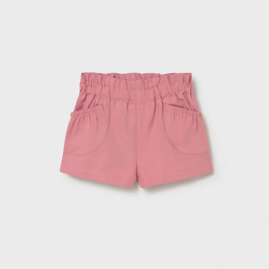 Pink shorts on a white background