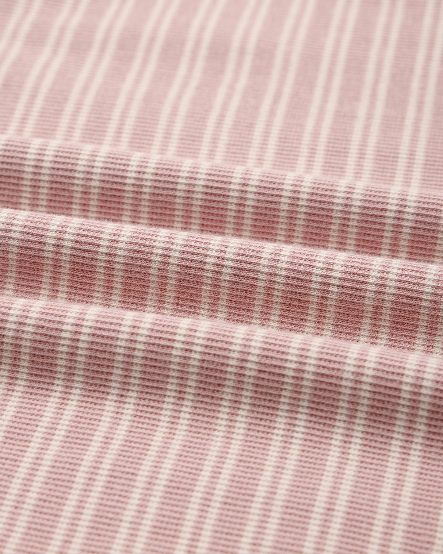 Rose Microstripe Gown + Hat fabric close-up