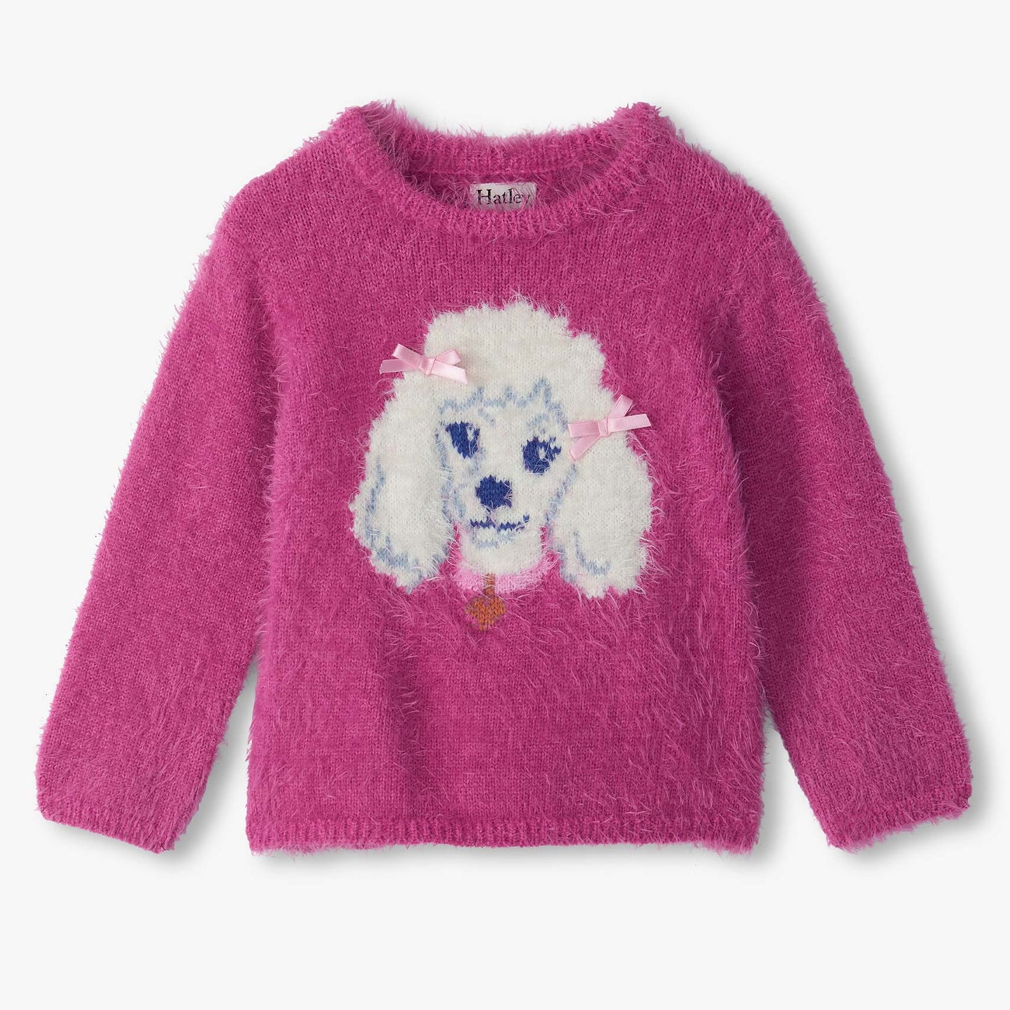 Girls posh poodle furry sweater by Hatley
