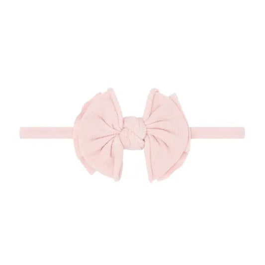 Pink bow headband