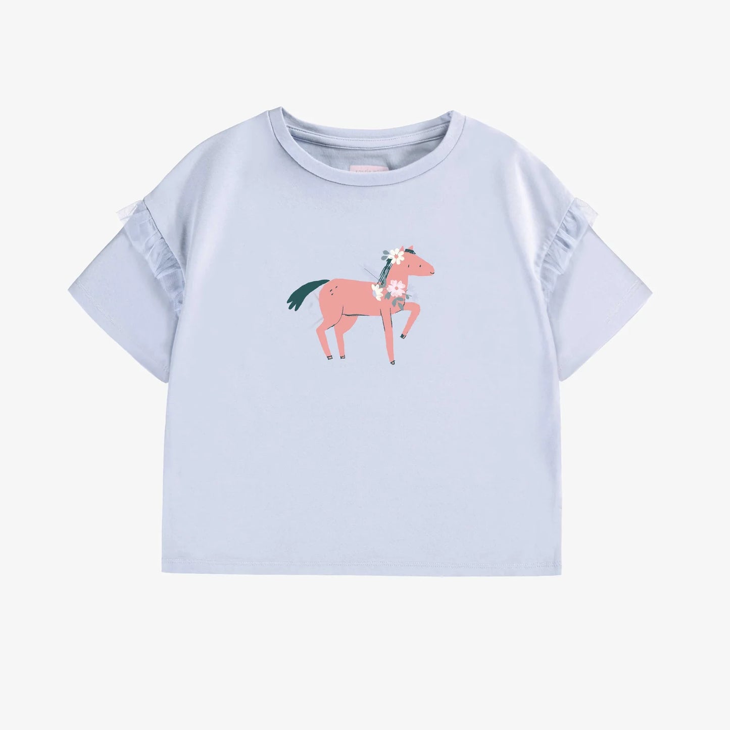 Pale Blue Horse Top
