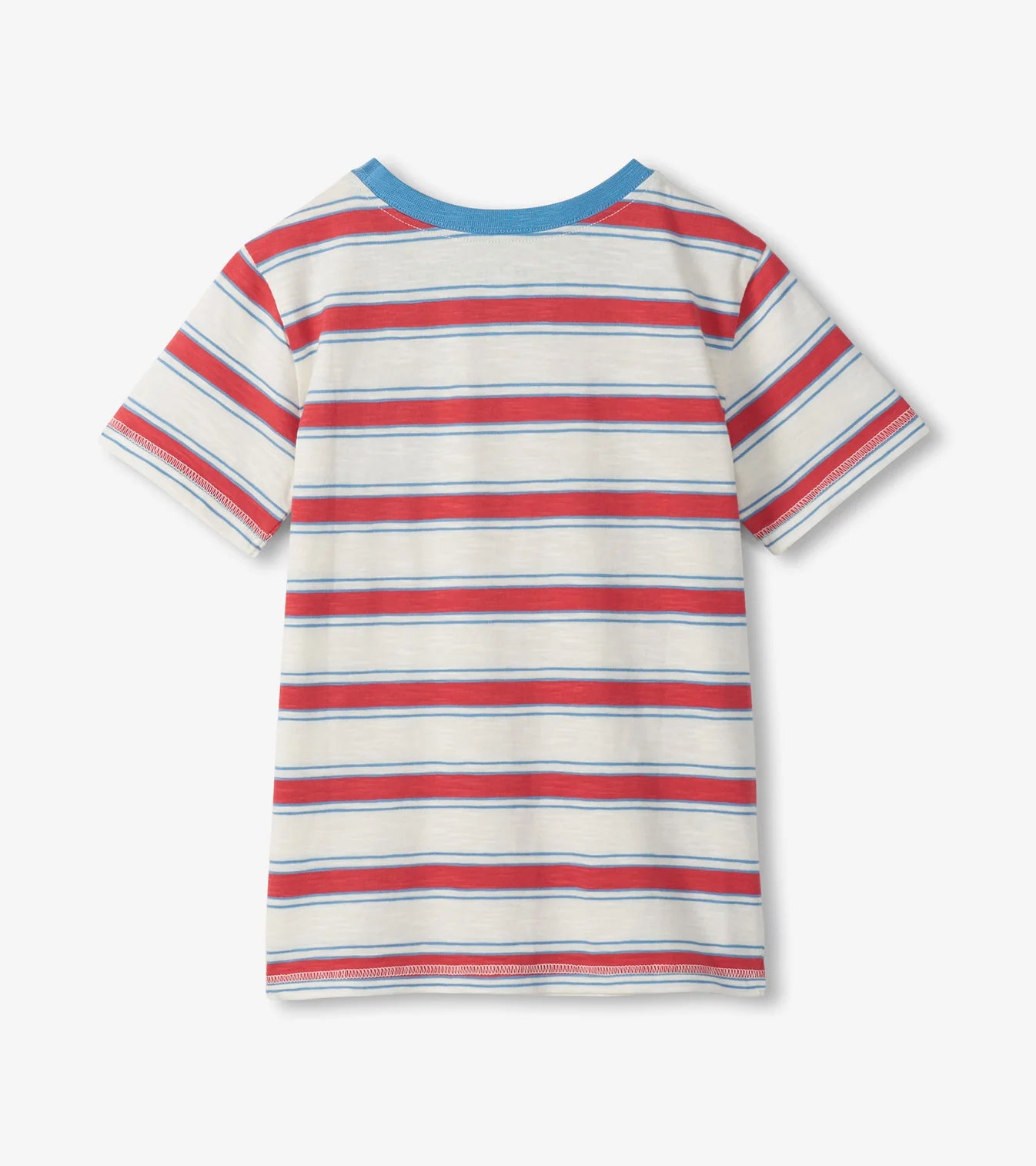 Red Striped Pocket Tee