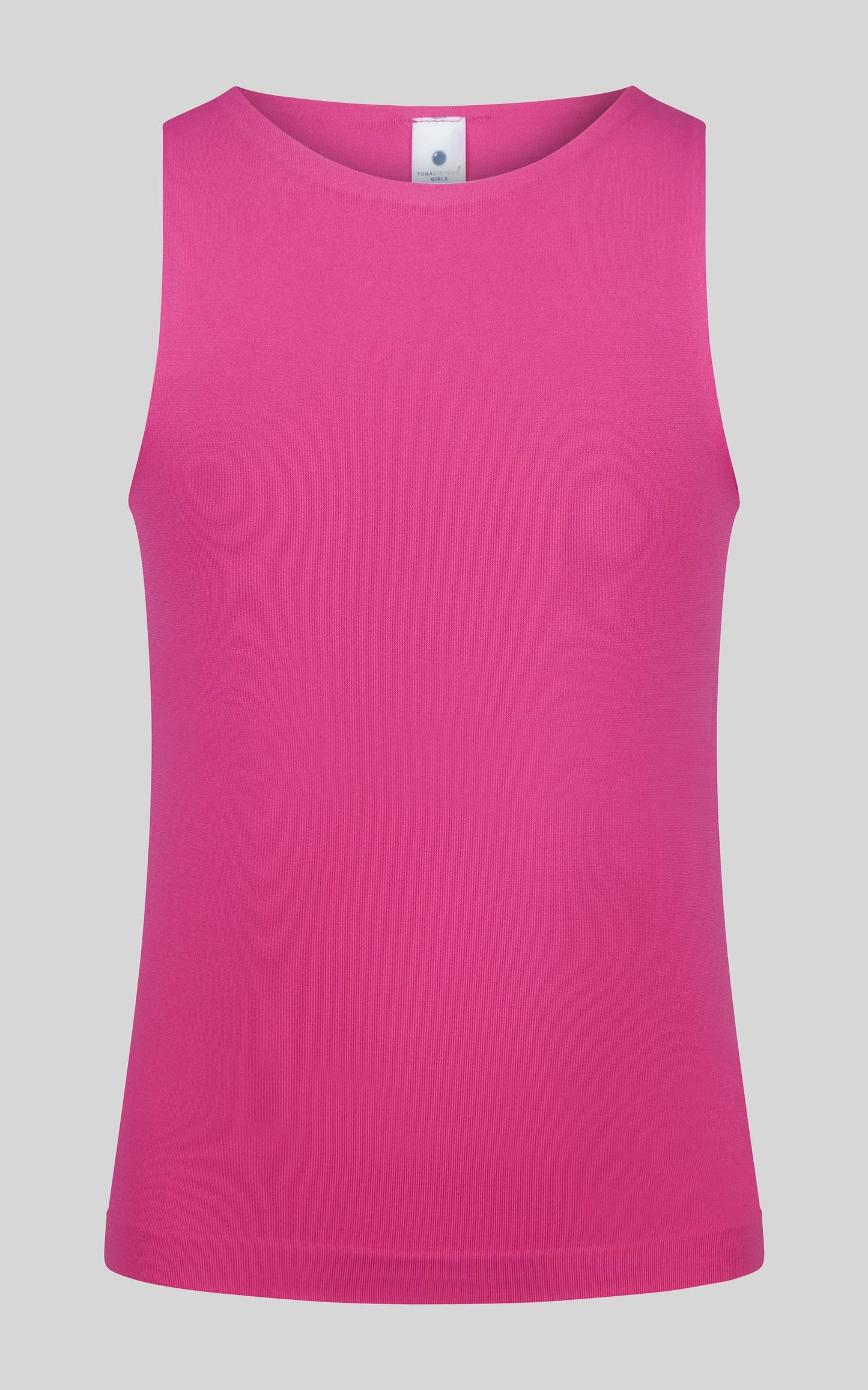 Solid Rose High neck Tank Top