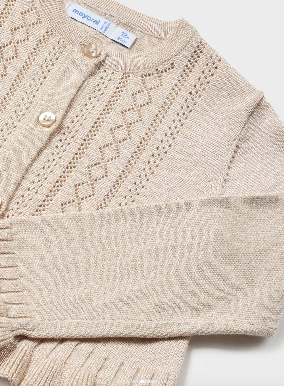 Gold Shimmer Cardigan