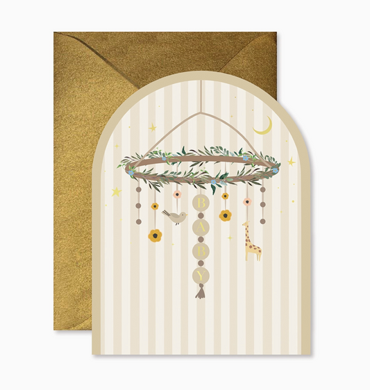 Baby Mobile Arch Card
