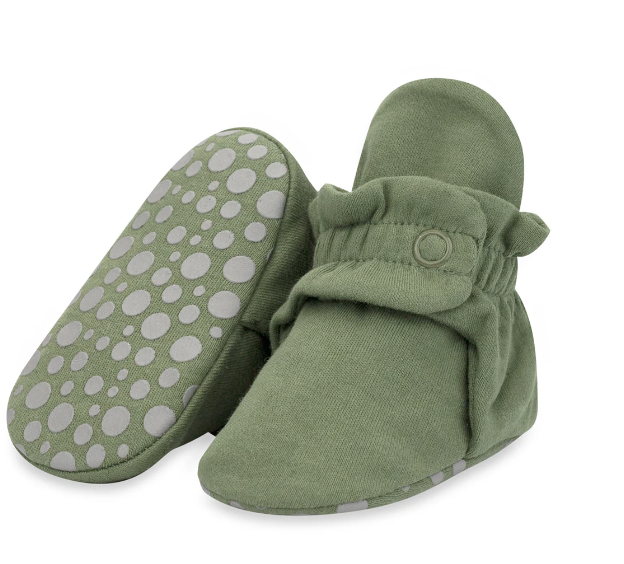 Olive Organic Cotton Bootie