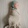 Pastel Blooms Organic Muslin Swaddle