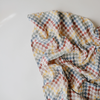 Retro Check Organic Muslin Swaddle